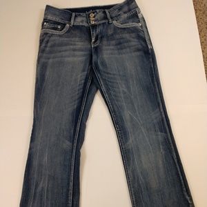 Revolt embellished boot cut jeans